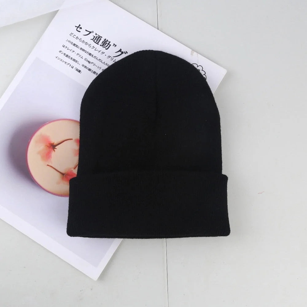 Black Beanie | Unisex Soft Wool Blend Hat for Men and Women 3