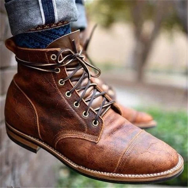 Erhard | Black Leather Boots for Men Durable Comfort 1