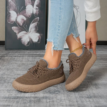 Plushway | Women's Fleece-Lined Sneakers | Warm Winter Trainers