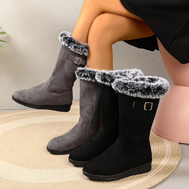 Katherine | Women's Tall Fur-Trimmed Winter Boots 4