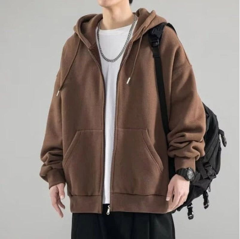 Men's Oversized Zip-Up Hoodie | Casual All-Season Sweatshirt 6