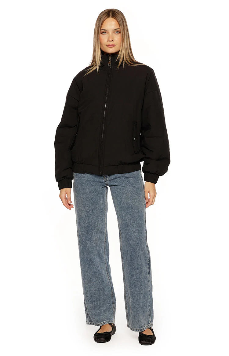 Ace Black Oversized Puffer Jacket | Women's Winter Coat 1