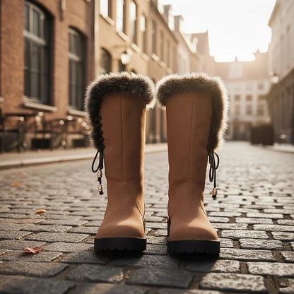 Adriana | Fur-Trimmed Knee-High Winter Boots 2