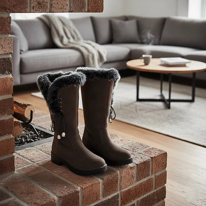 Adriana | Fur-Trimmed Knee-High Winter Boots 5
