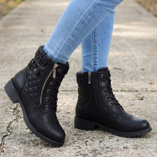 Ancona | Black Ankle Boots for Women with Side Zip Closure 9