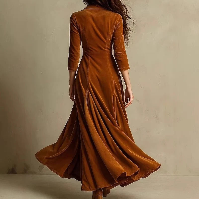 Arabella | Long Sleeve Maxi Dress Elegant Floor-Length 1