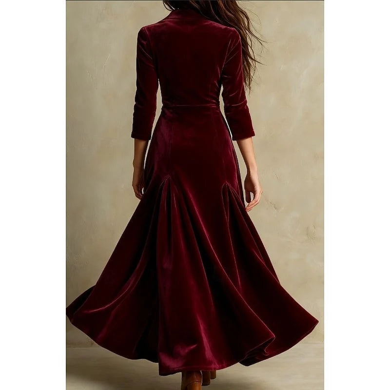 Arabella | Long Sleeve Maxi Dress Elegant Floor-Length 3