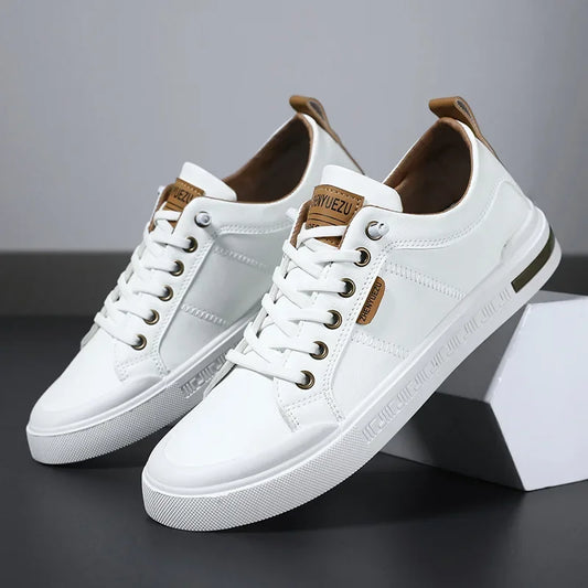 Belnor Two-Tone Leather Sneakers | Casual Footwear 0