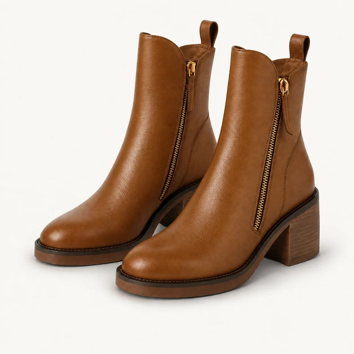 Black Ankle Boots | Women's Pointed Toe Block Heel Booties 2