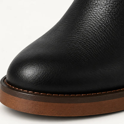 Black Ankle Boots | Women's Pointed Toe Block Heel Booties 4