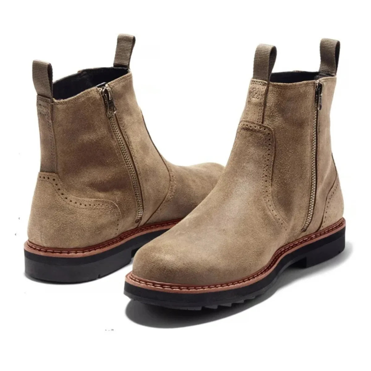 Black Chelsea Boots Men | Classic Slip-On Leather Design 2