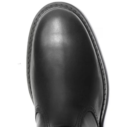 Black Chelsea Boots Men | Classic Slip-On Leather Design 7