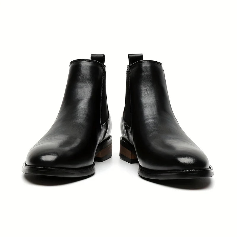 Black Chelsea Boots | Pointed-Toe Leather Design for Women 0