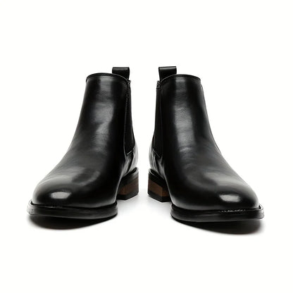 Black Chelsea Boots | Pointed-Toe Leather Design for Women 0