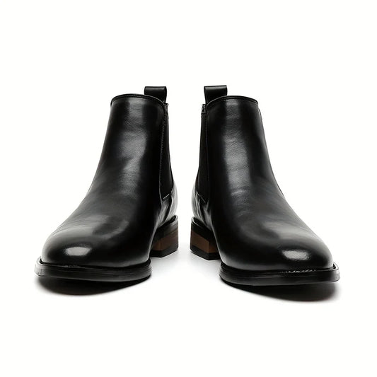 Black Chelsea Boots | Pointed-Toe Leather Design for Women 0