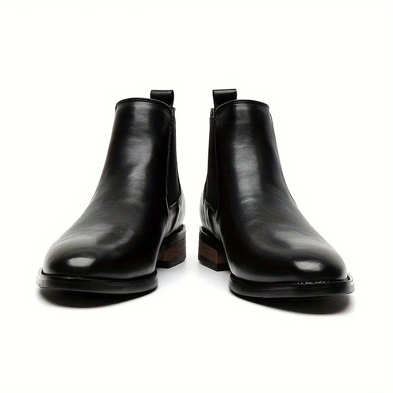 Black Chelsea Boots | Pointed-Toe Leather Design for Women 6