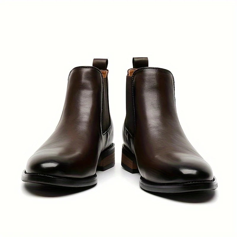 Black Chelsea Boots | Pointed-Toe Leather Design for Women 8