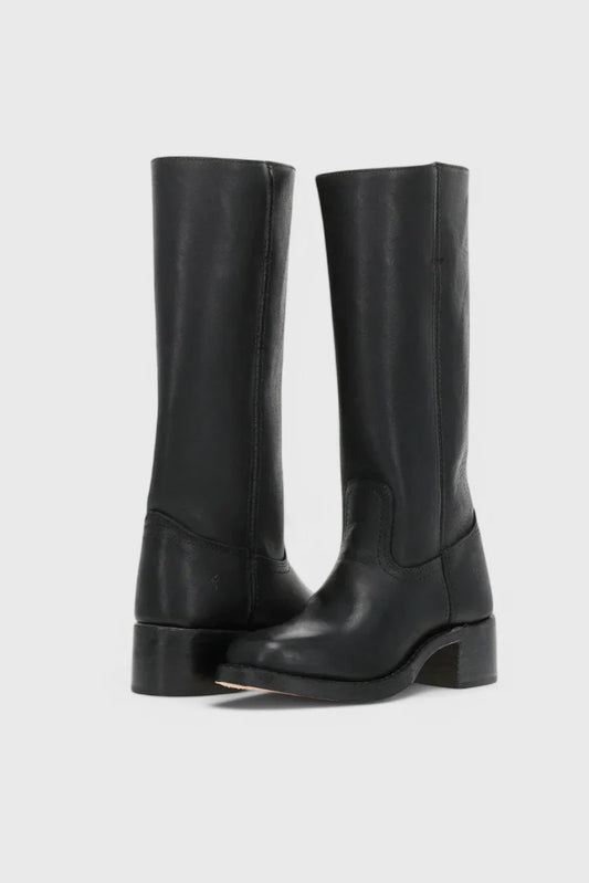 Black Knee High Boots | Women's Classic Heeled Long Boots 3