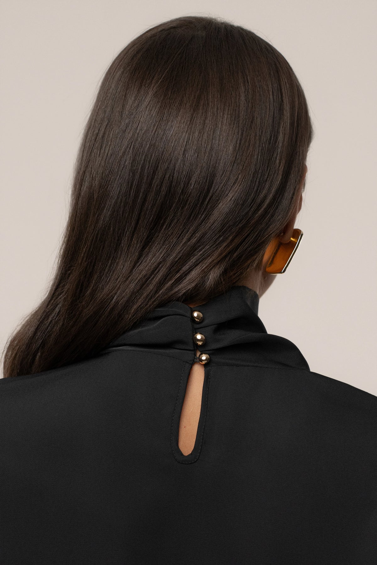 Black Satin Blouse | Women's Long Sleeve Tops Elegant Fit 7