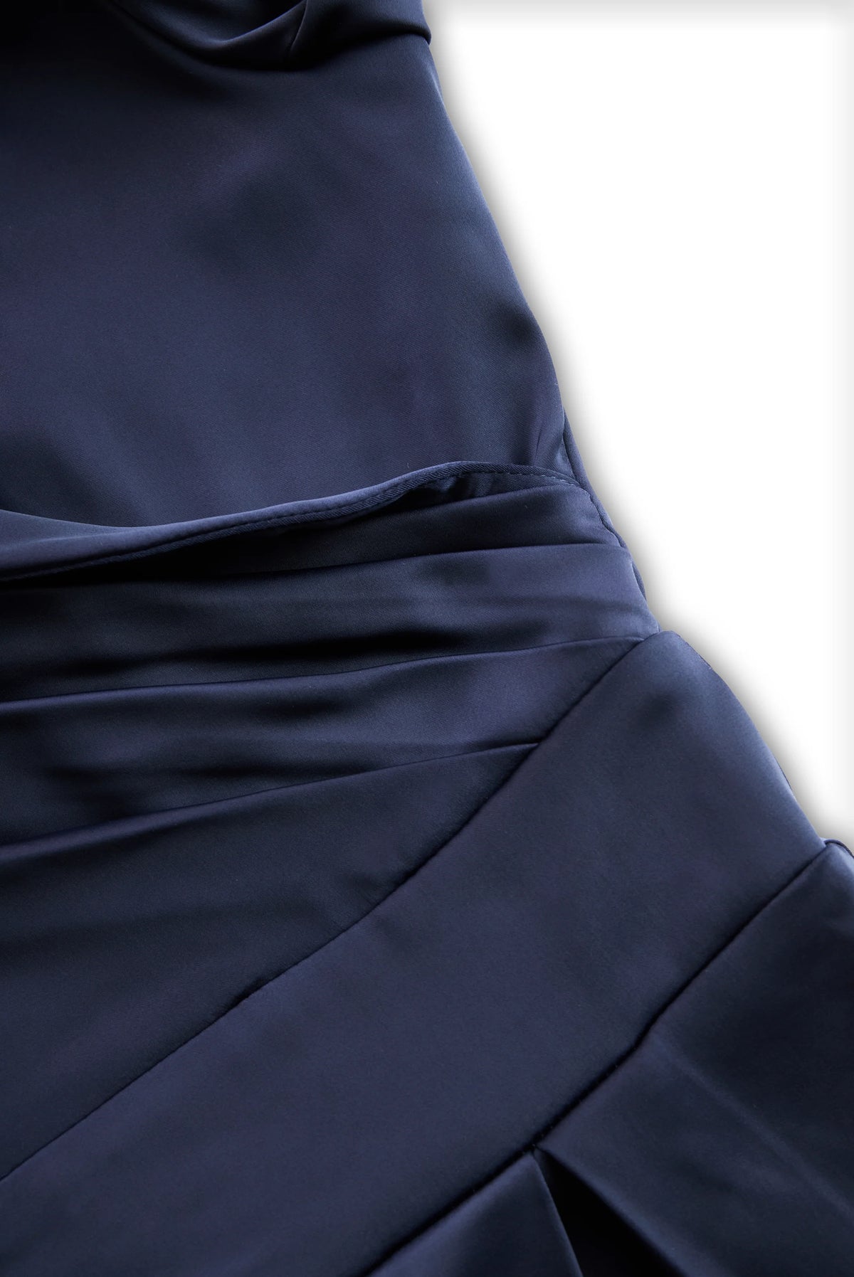 Black Satin Midi Dress | Long Sleeve Vintage Style for Women 8