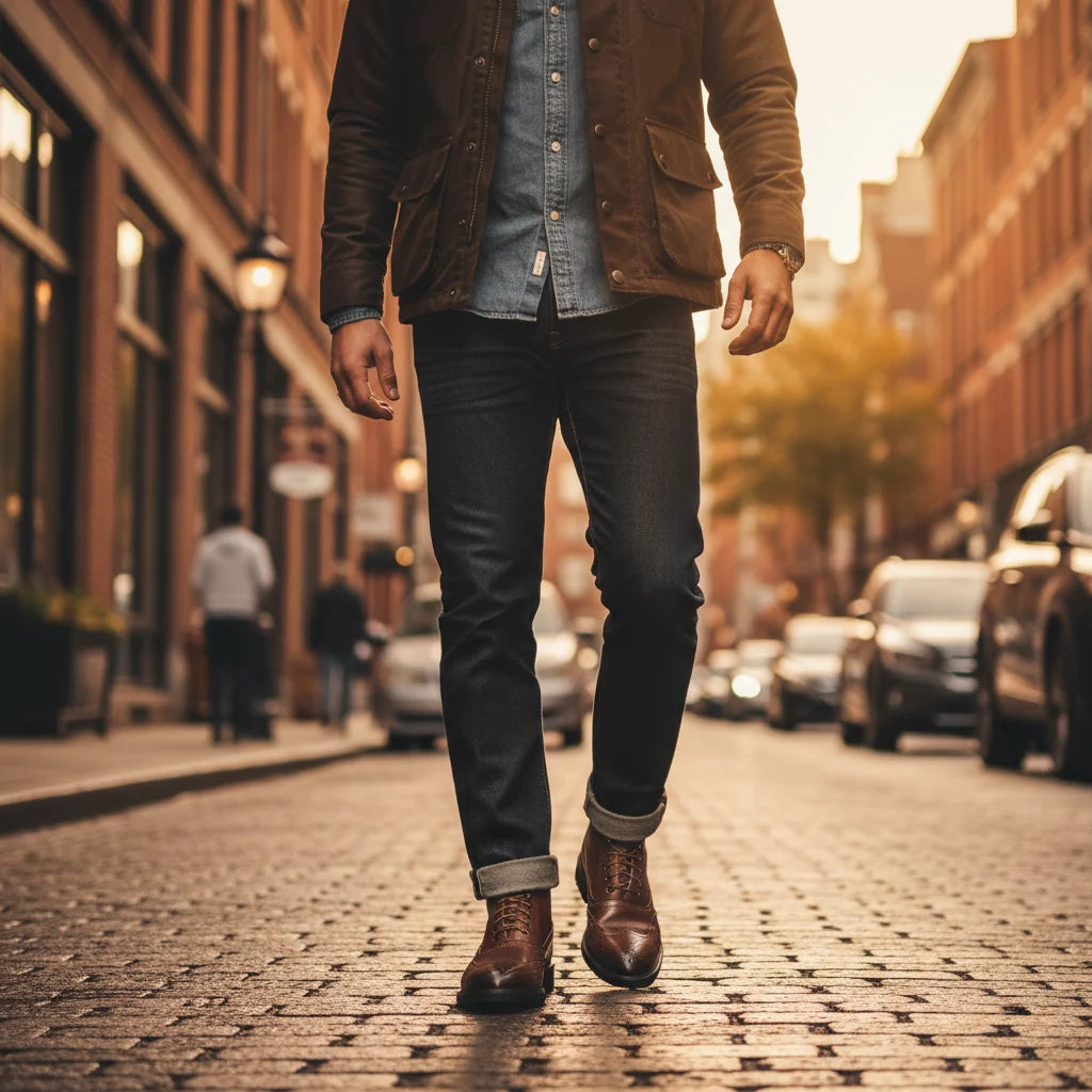 Braxton | Men's Full-Grain Leather Brogue Boots 4