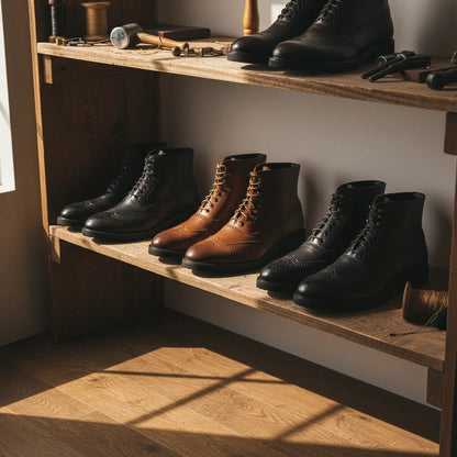 Braxton | Men's Full-Grain Leather Brogue Boots 6