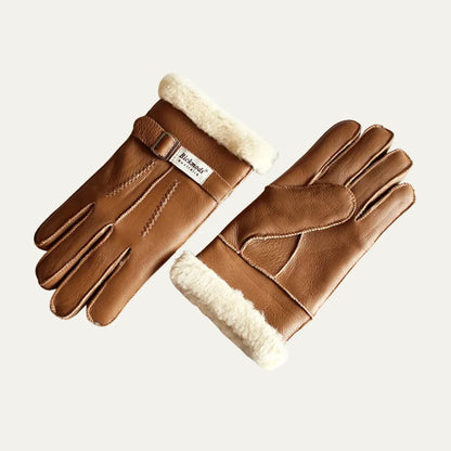 Brenton | Men's Sheepskin Leather Winter Gloves with Fur Lining 4