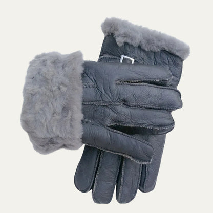 Brenton | Men's Sheepskin Leather Winter Gloves with Fur Lining 8