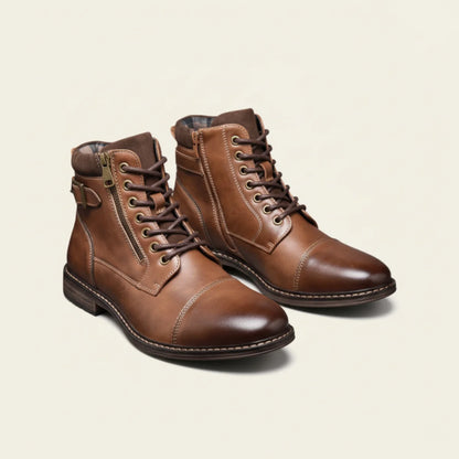Brescia | Men's Vintage Leather Ankle Boots Casual 2