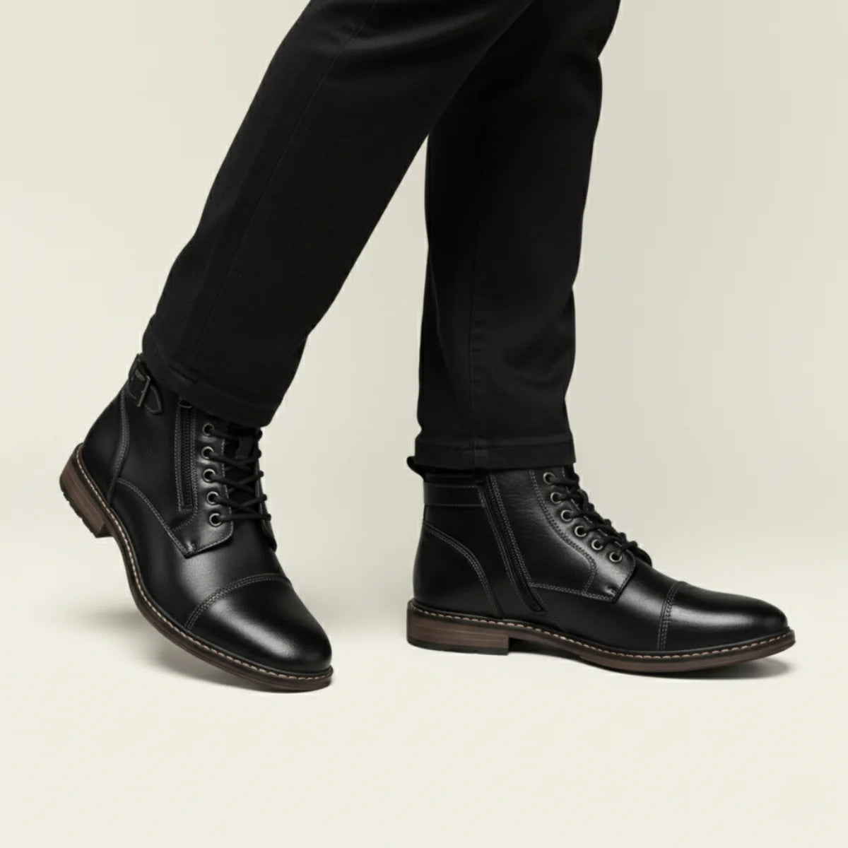 Brescia | Men's Vintage Leather Ankle Boots Casual 4