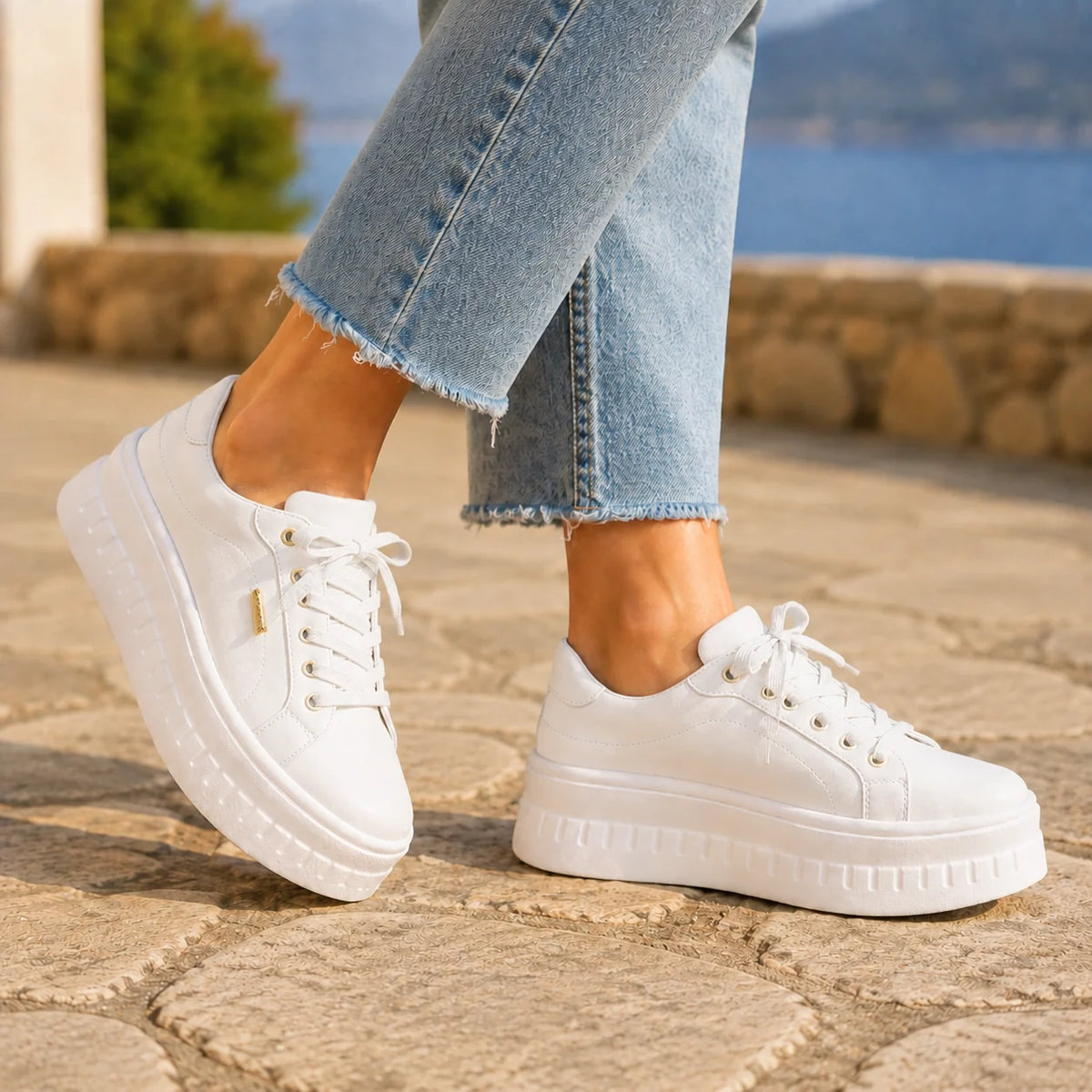 Brindisi | Women's Platform Sneakers with Arch Support | Lace-Up Trainers 6