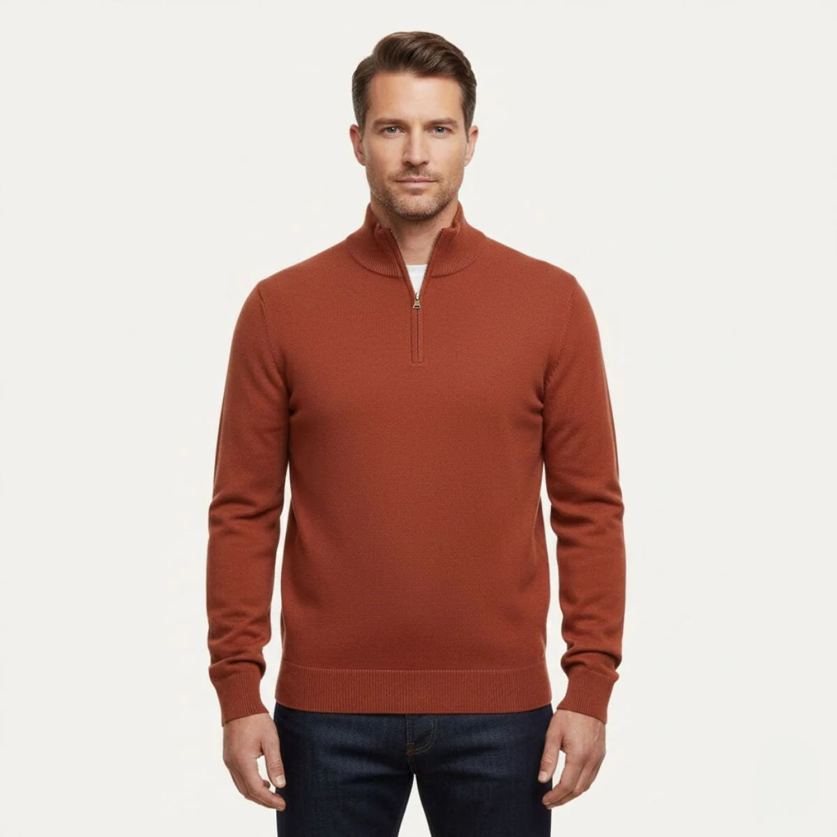 Bronx | Men's Modern Half Zip Quarter Zip Sweater 3