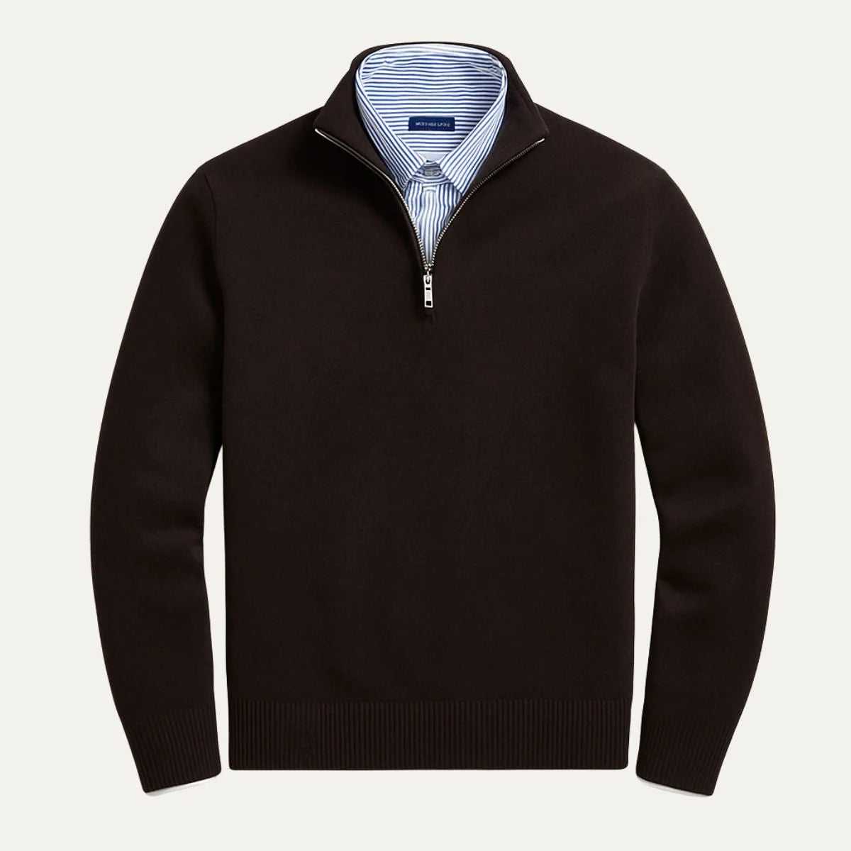 Bronx | Men's Modern Half Zip Quarter Zip Sweater 4