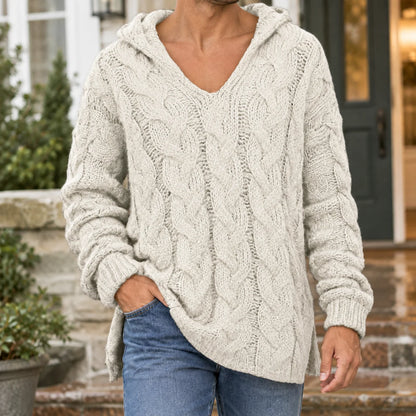 Carter | Women’s Oversized Cable Knit Hoodie 2