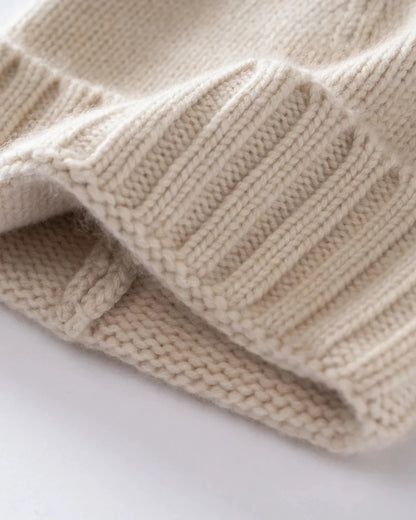 Cashmere Beanie | Soft Rib-Knit Hat for Men 1