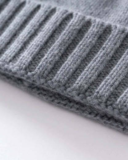 Cashmere Beanie | Soft Rib-Knit Hat for Men 7