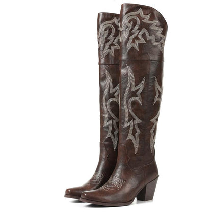 Cheyenne Classic Over-the-Knee Boots Black Brown 0