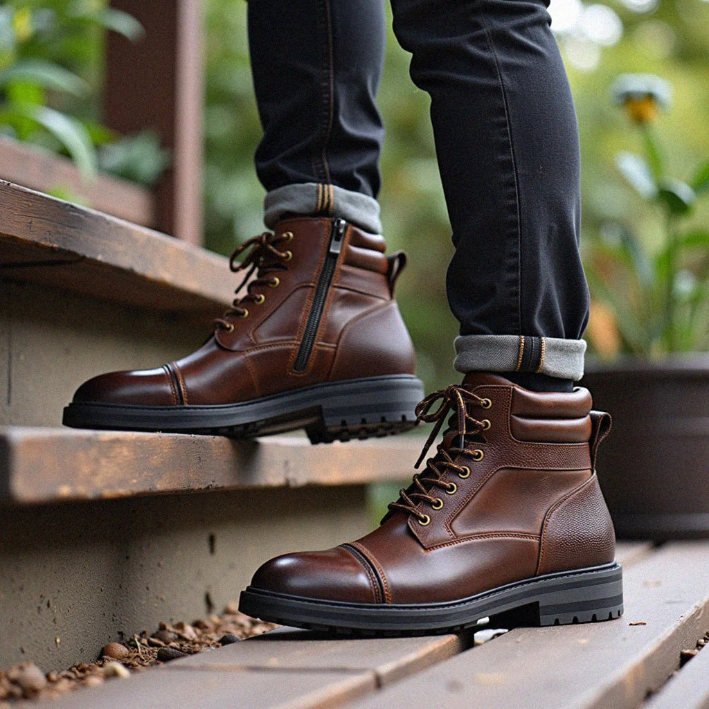 Colt | Men's Rugged Leather Boots Durable Waterproof 8