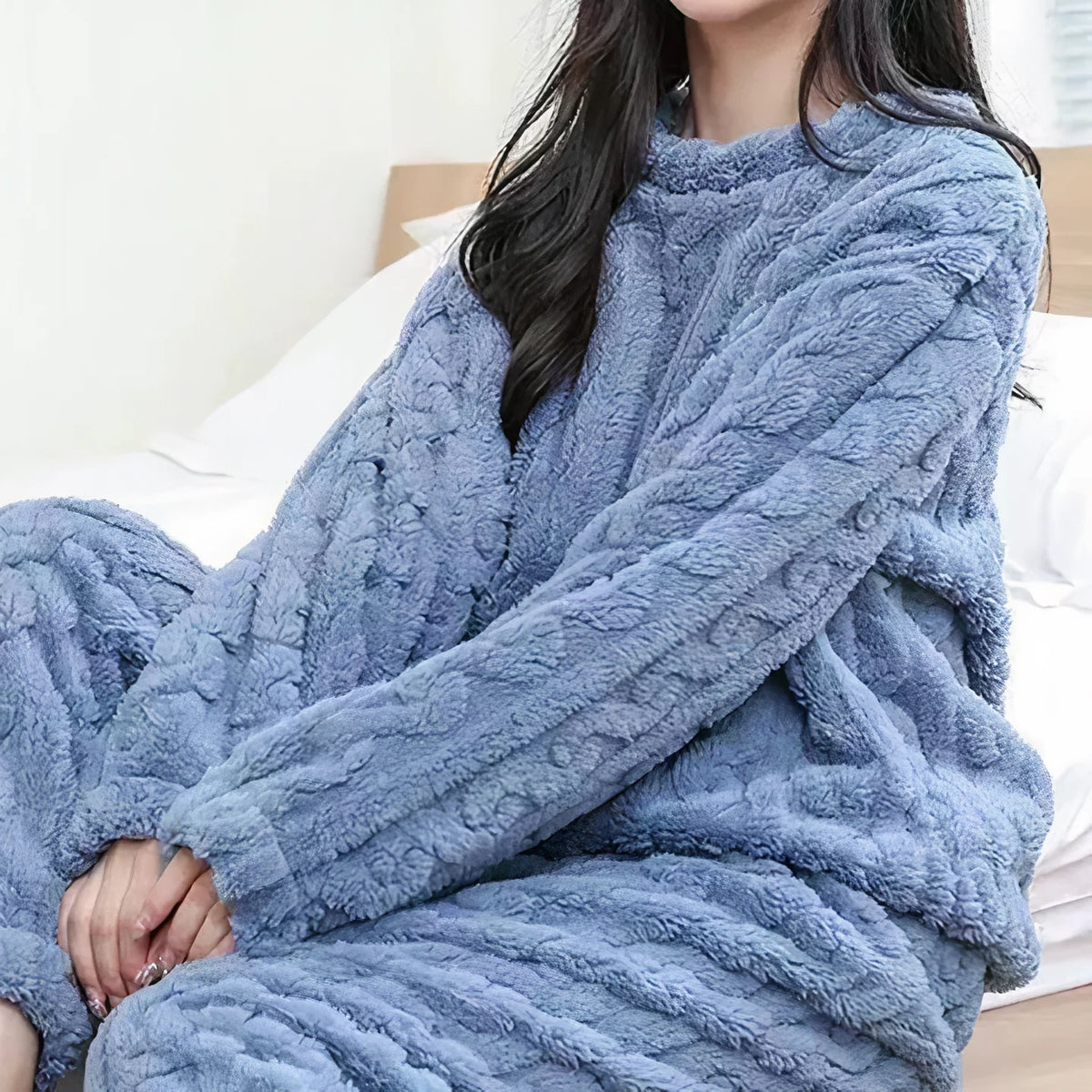 Cozy Fleece Pajama Set | Women's Warm Pyjamas 4