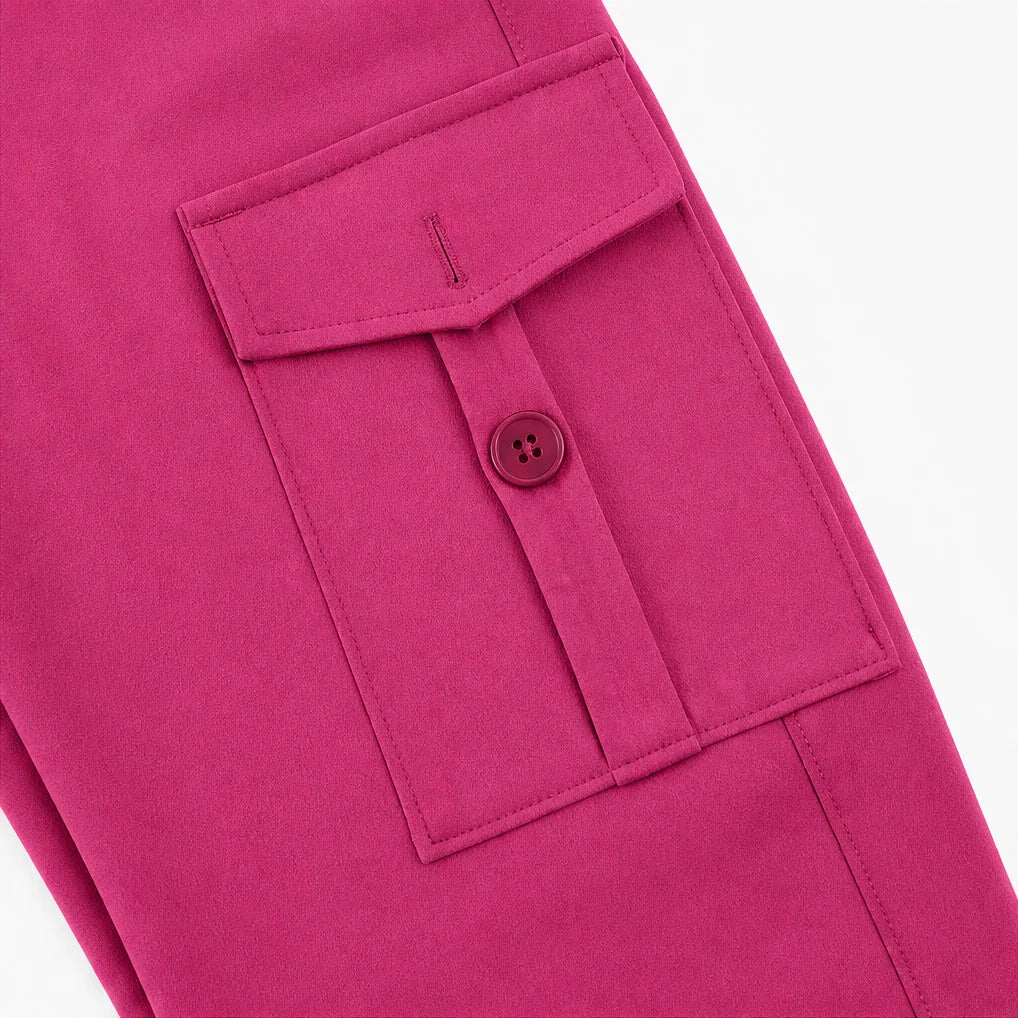 Curvana | High-Waisted Ruched Flare Cargo Leggings 8
