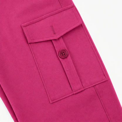 Curvana | High-Waisted Ruched Flare Cargo Leggings 8