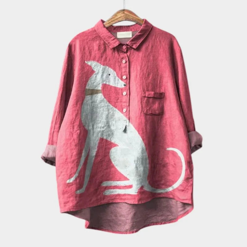 Deanna | Casual Long Sleeve Printed Blouse 1