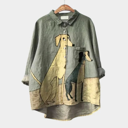 Deanna | Casual Long Sleeve Printed Blouse 2