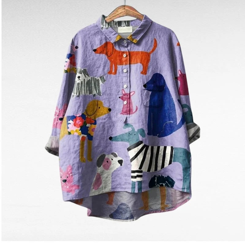 Deanna | Casual Long Sleeve Printed Blouse 3