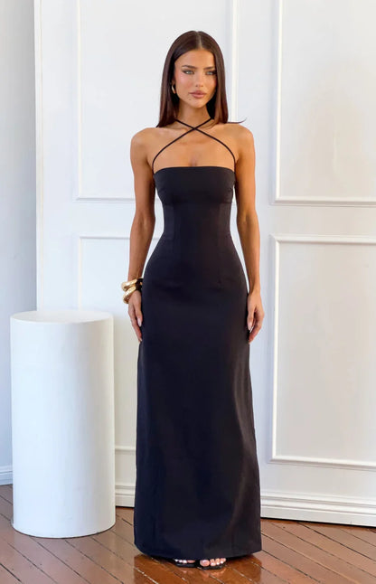 Del Mar | Black Maxi Dress for Women, Formal Long Dress 2
