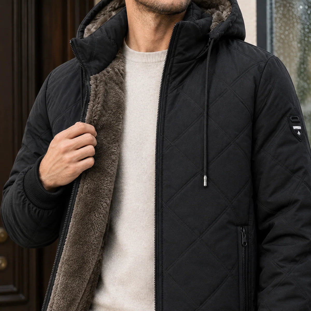 Dorian Quilted Fleece Jacket | Men's Winter Jacket 1