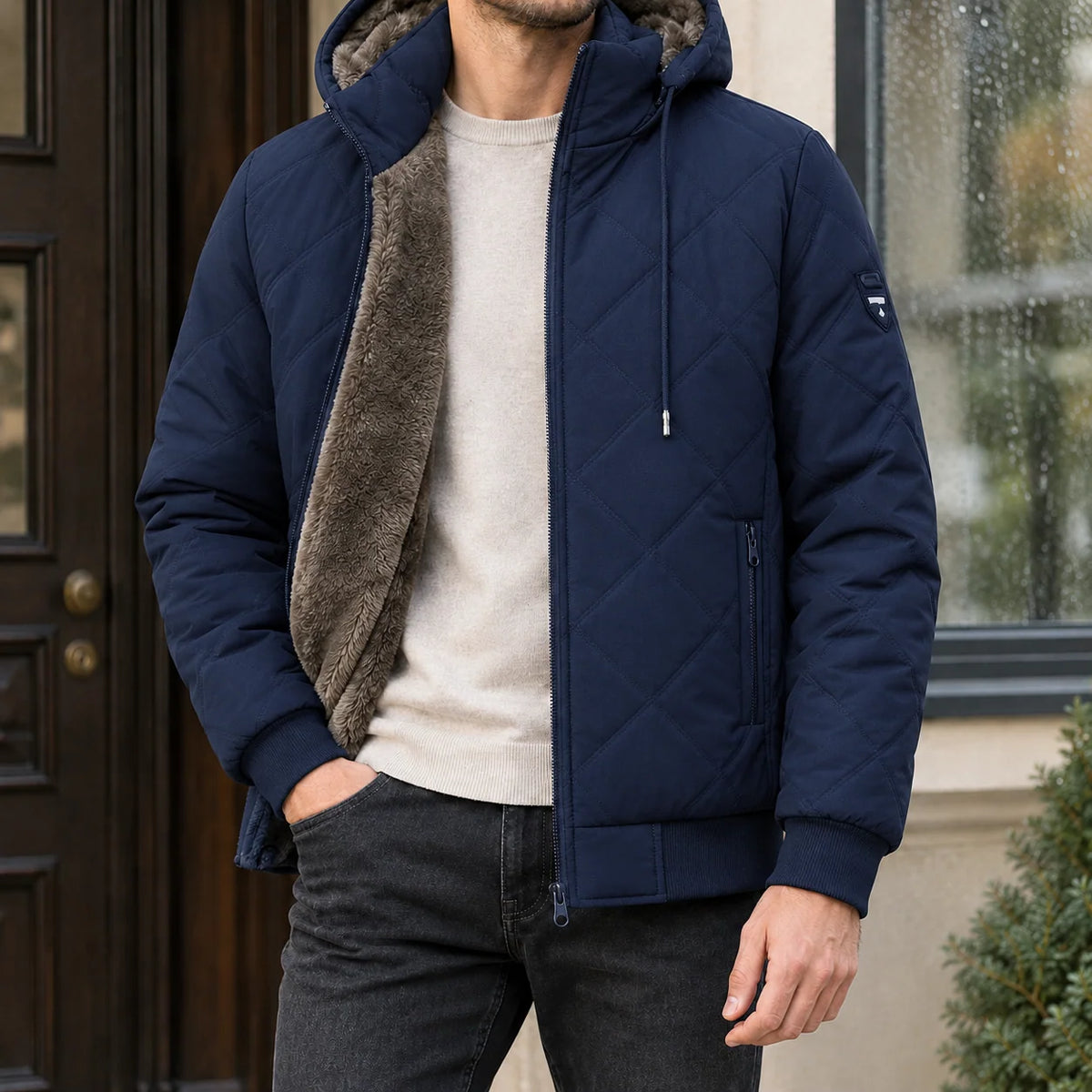 Dorian Quilted Fleece Jacket | Men's Winter Jacket 4