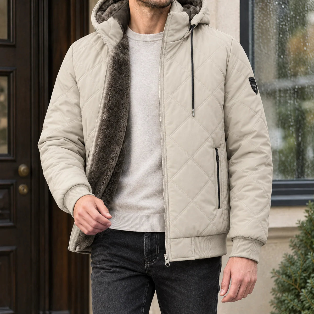 Dorian Quilted Fleece Jacket | Men's Winter Jacket 6