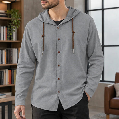 Dorian | Men's Cotton-Blend Hoodie with Adjustable Hood 3