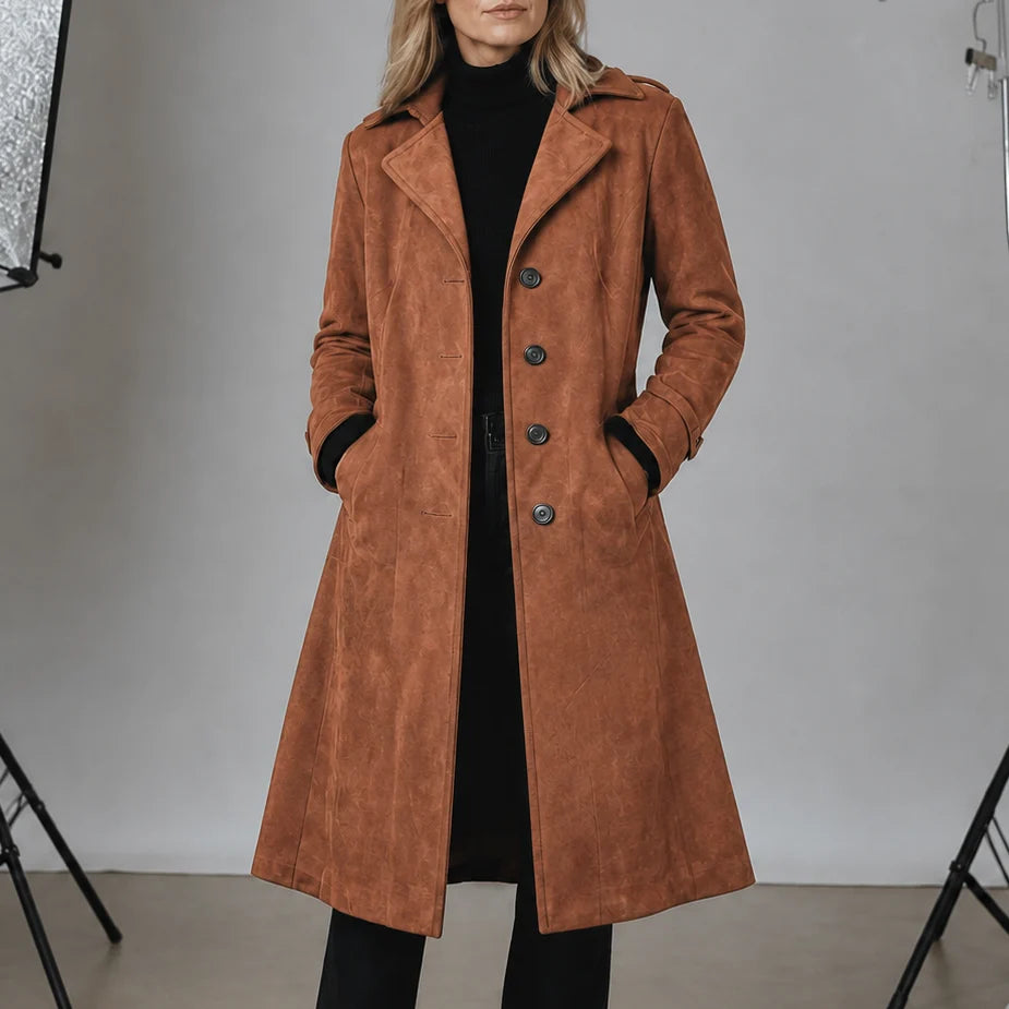 Draperie – Suede Trench That Moves With You, Not Around You 0